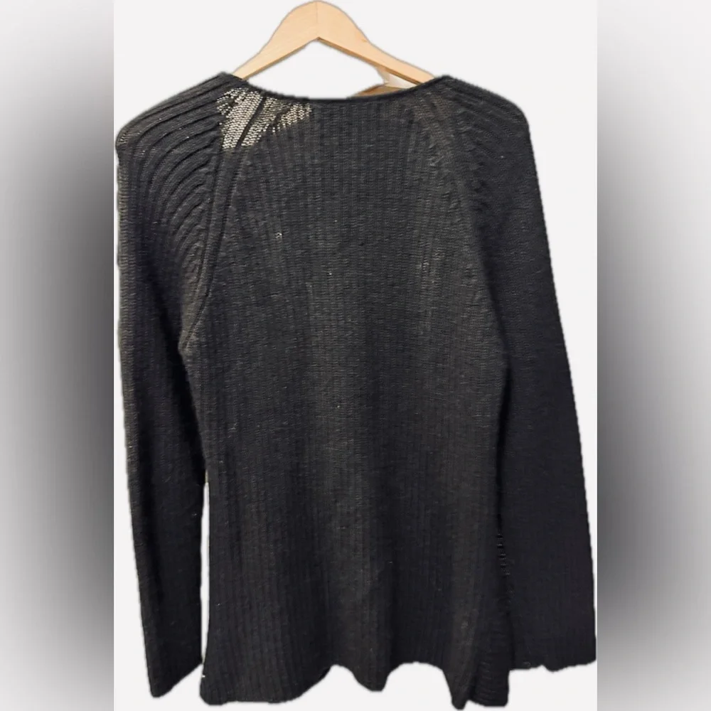 Peruvian Link 100% Alpaca Knit Cardigan Sweater Peru L/XL